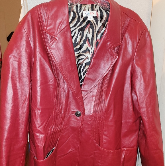 denim & co leather jacket